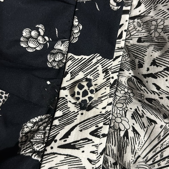 LELA ROSE OPEN NECK FLORAL-PRINT SHIRTDRESS IN NAVY, SIZE 2 - Picture 6 of 10